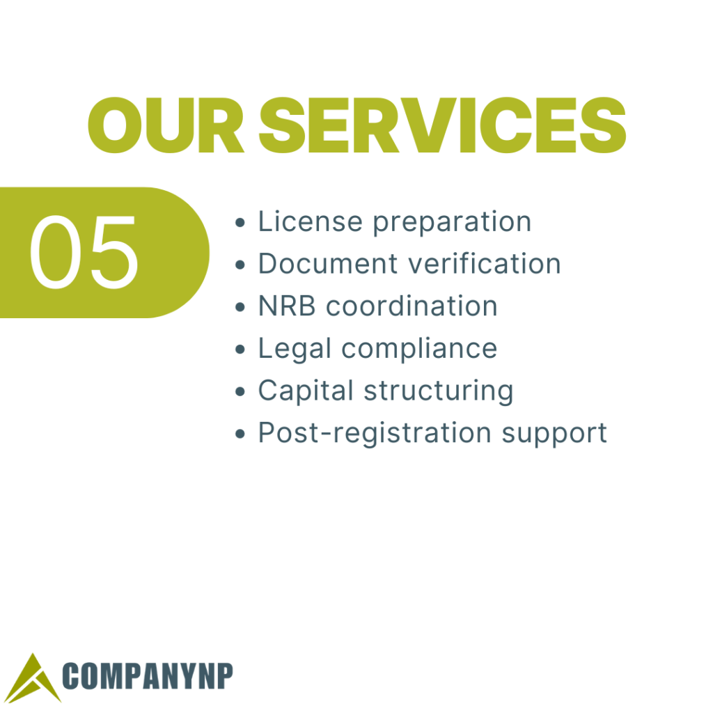 Finance Company registration service in Nepal