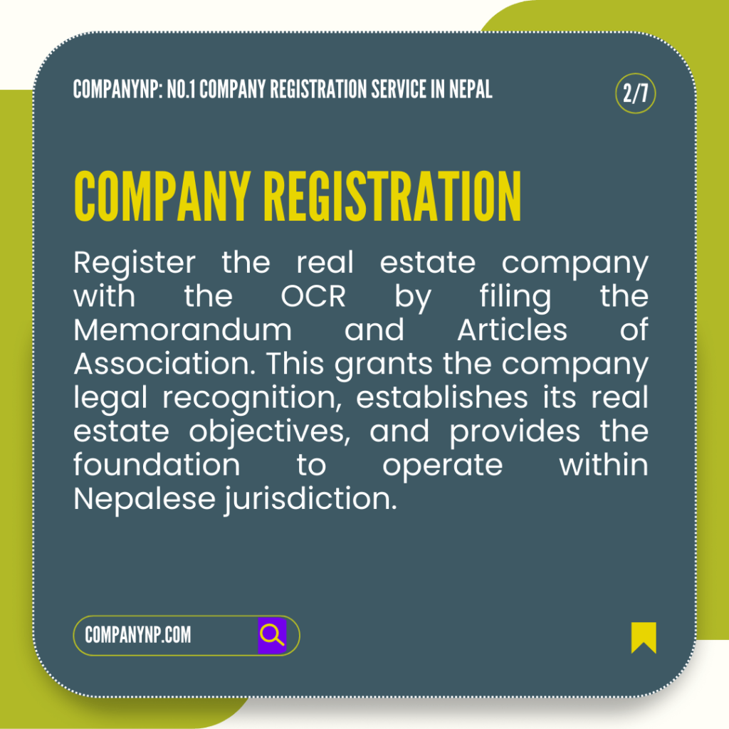 Real Estate Company Registration