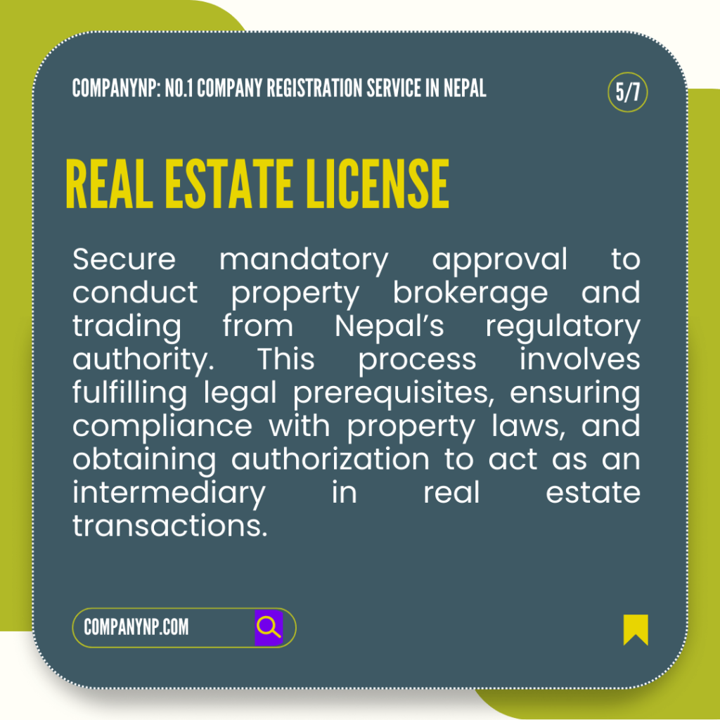 Real Estate License in Nepal