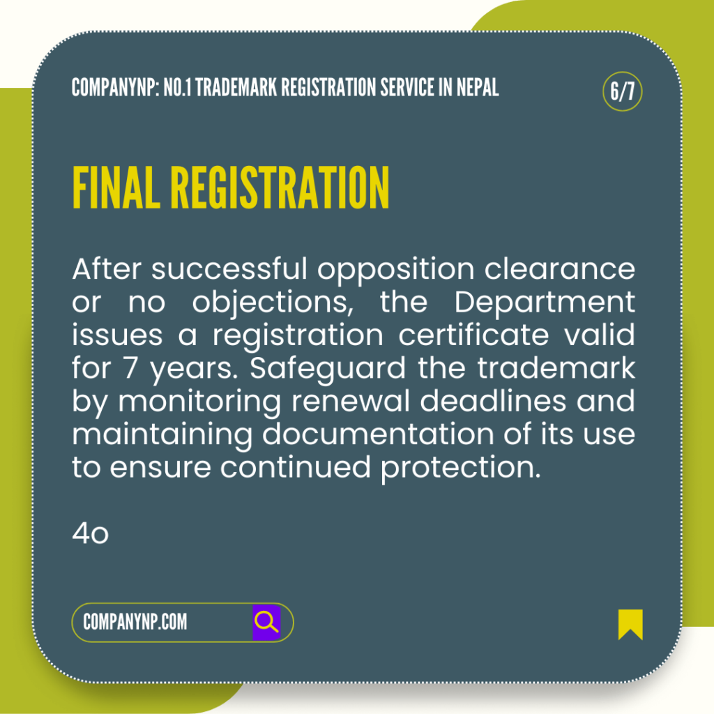 Registration of Trademark in Nepal