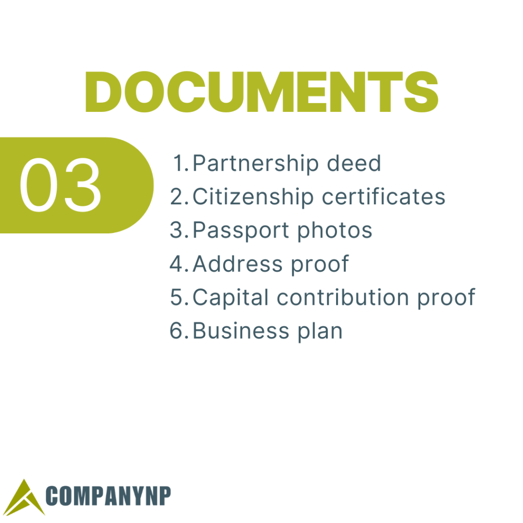 Documents Required for Partnership Company Registration in Nepal