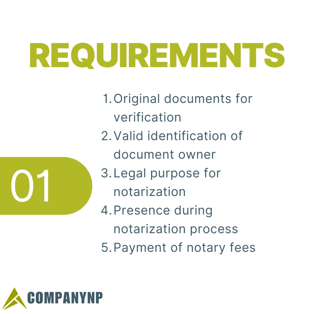 Requirements for Document Notary Process in Nepal