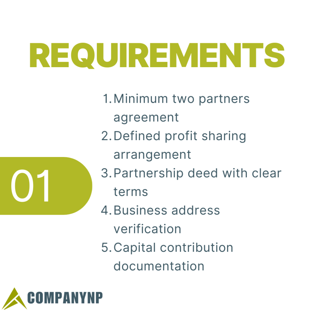 Requirements for Partnership Company Registration in Nepal