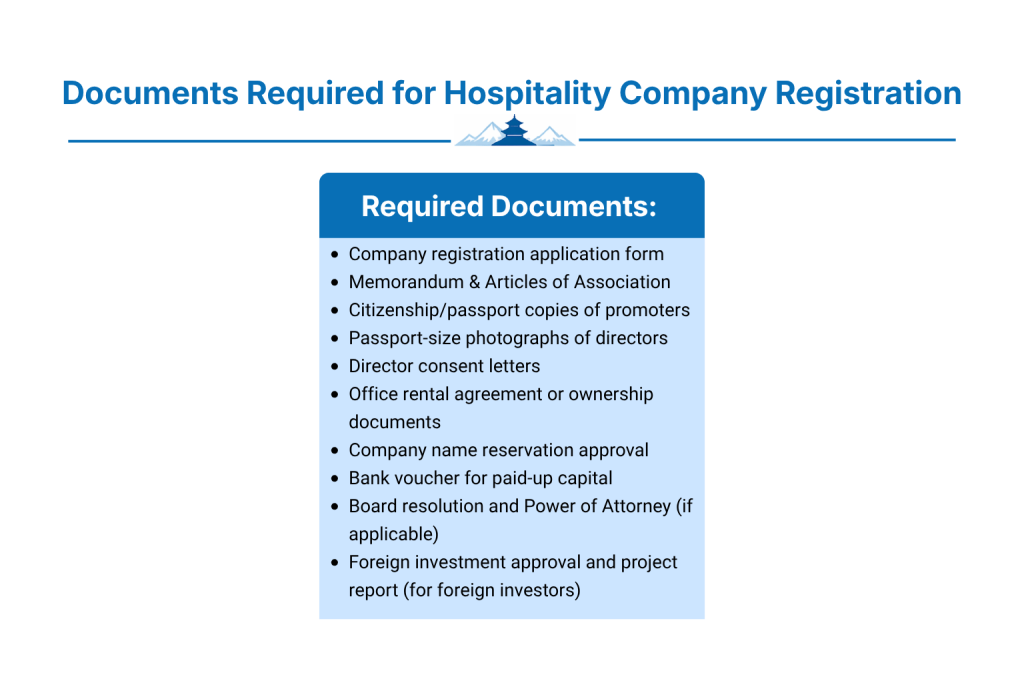 What Documents Are Required for Hospitality Company Registration?