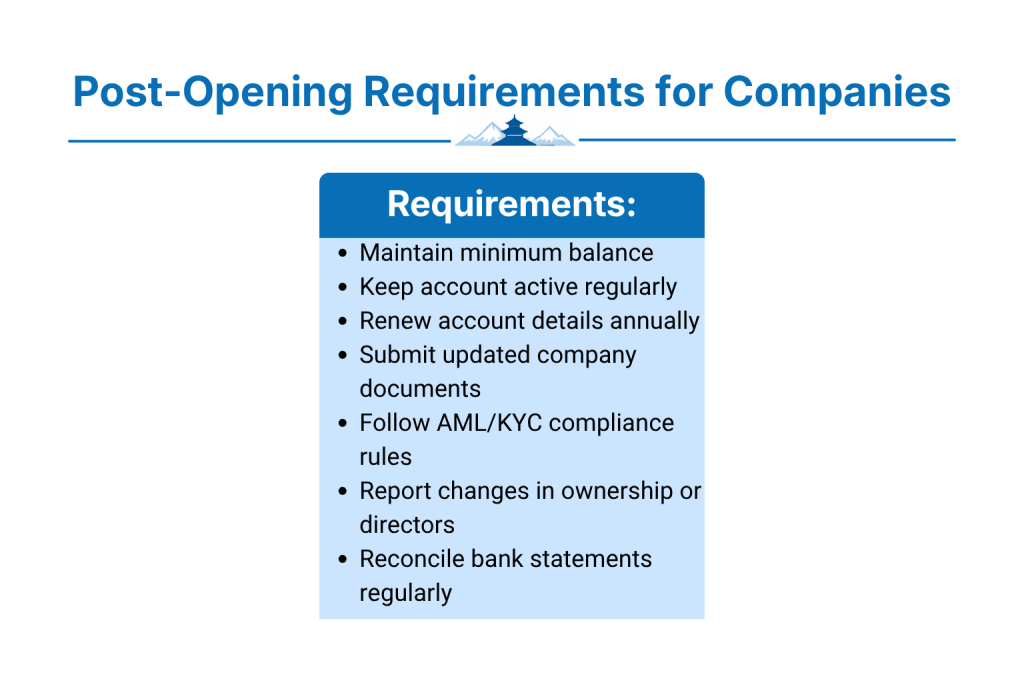 What are Post-Opening Requirements for Companies?