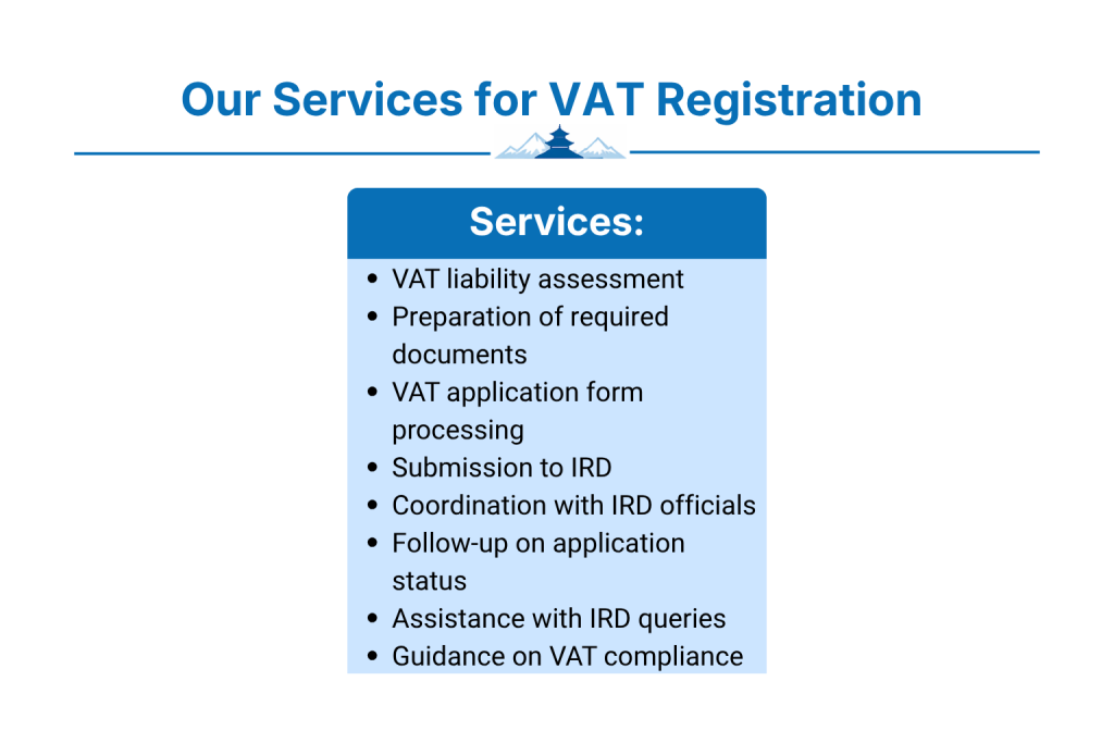 Our Services for VAT Registration