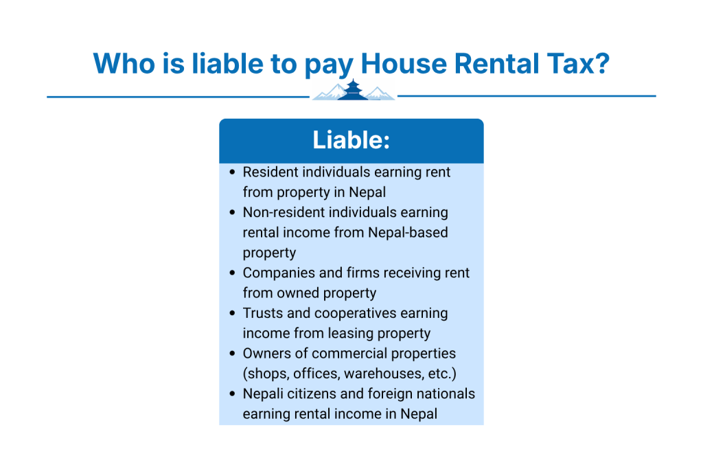 Who is Liable to Pay House Rental Tax in Nepal?